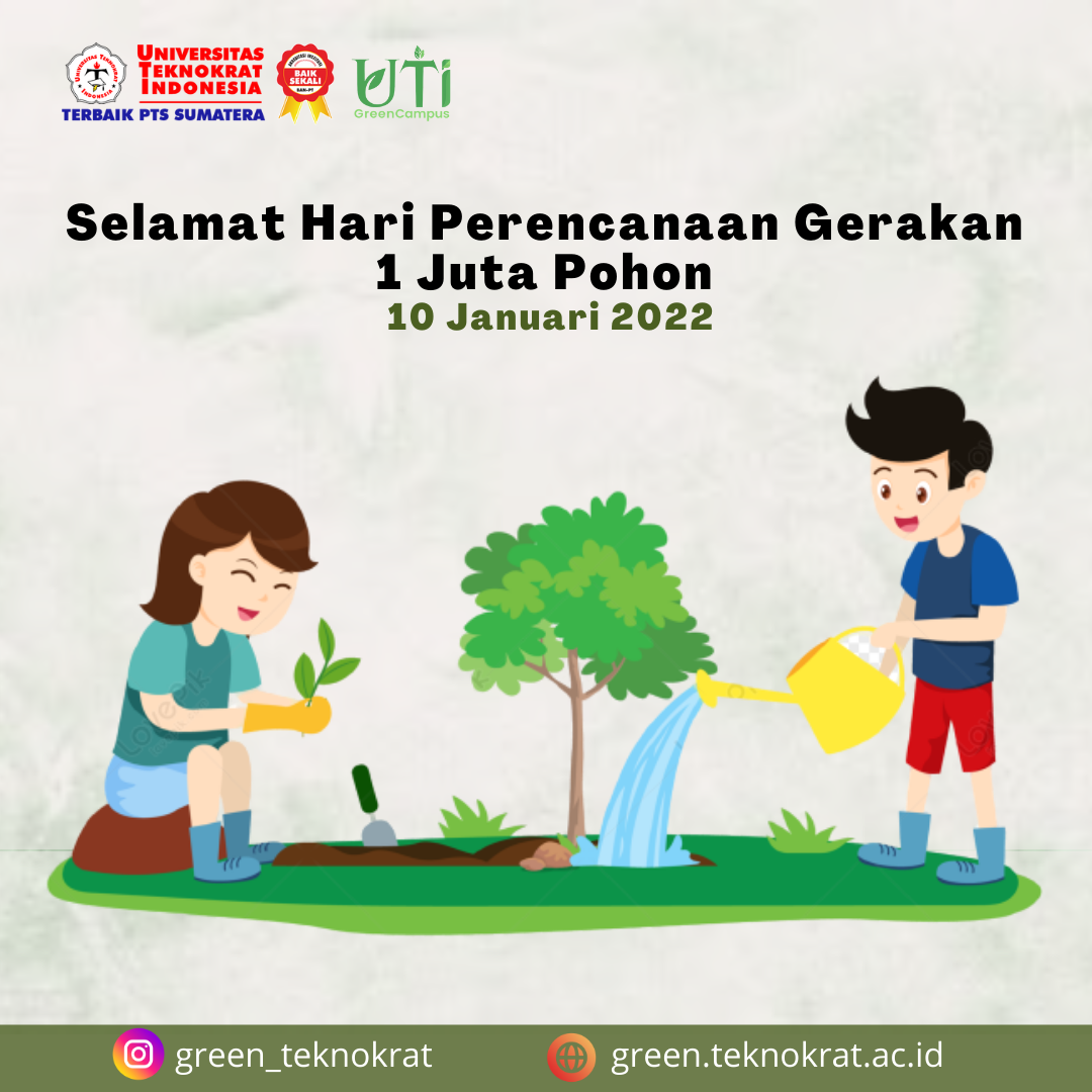 Selamat Hari Perencanaan Gerakan 1 Juta Pohon