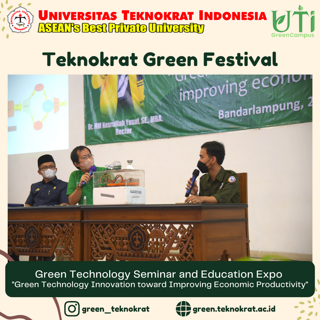 Seminar and Education Expo “Green Technology Innovation toward Improving Economic Productivity”