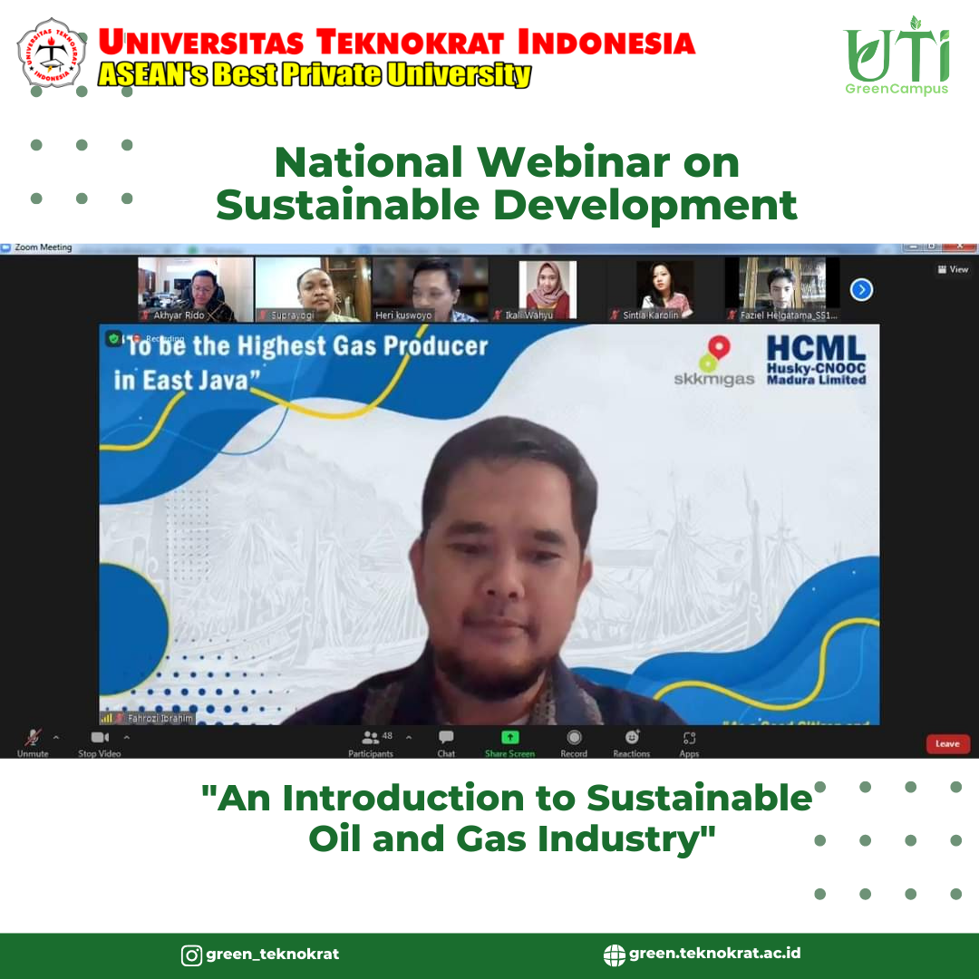 National Webinar with the theme “An Introduction to Sustainable Oil and Gas Industry”