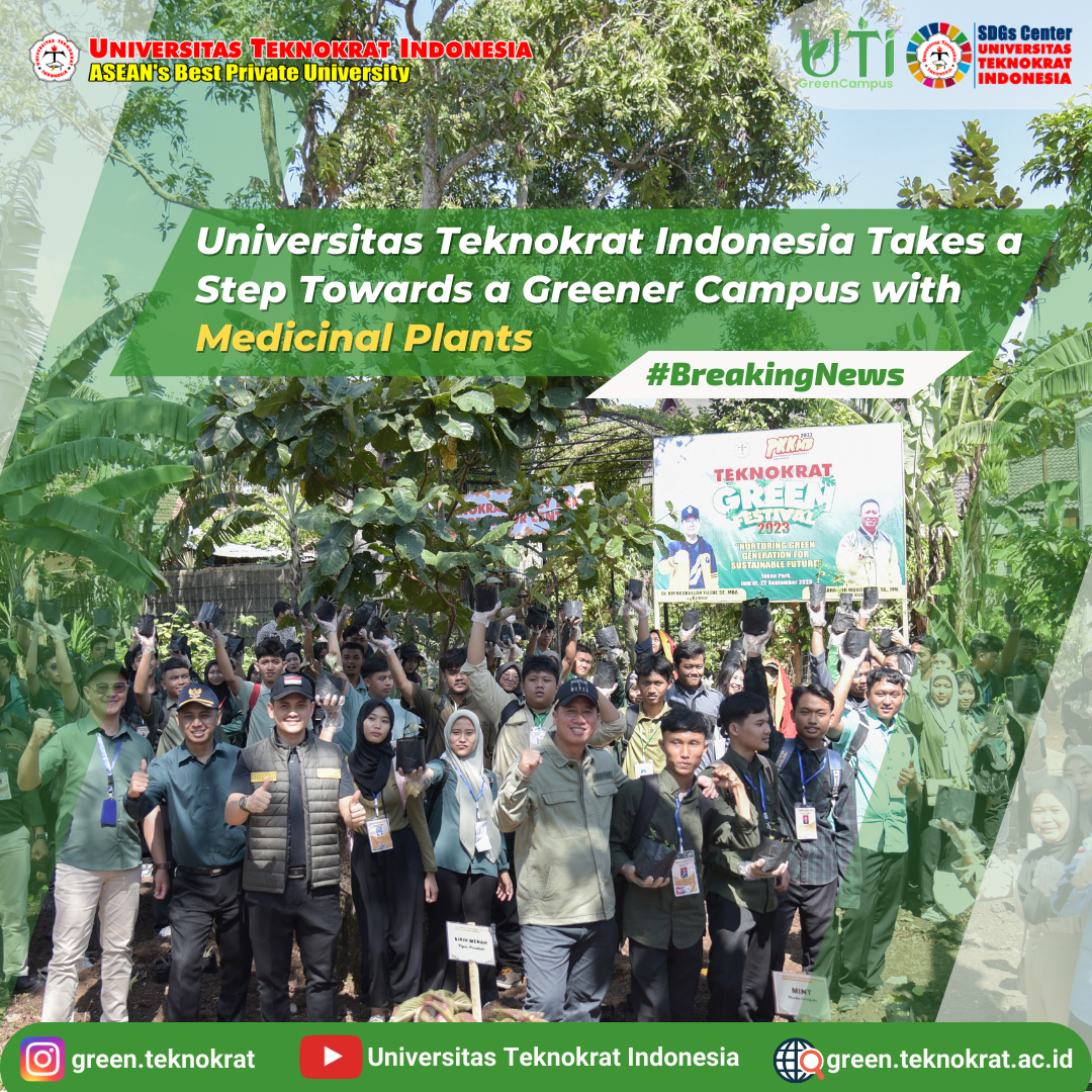 Universitas Teknokrat Indonesia Takes a Step Towards a Greener Campus with Medicinal Plants