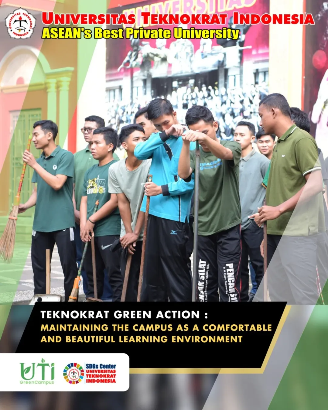 Maintaining the campus as a comfortable and beautiful learning environtment