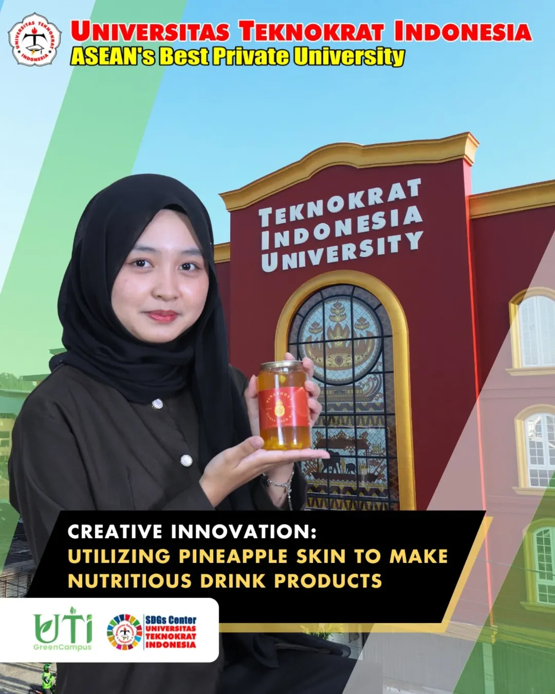 Turning Waste into Wellness: Pineapple Peel Drink Innovation by Teknokrat Students