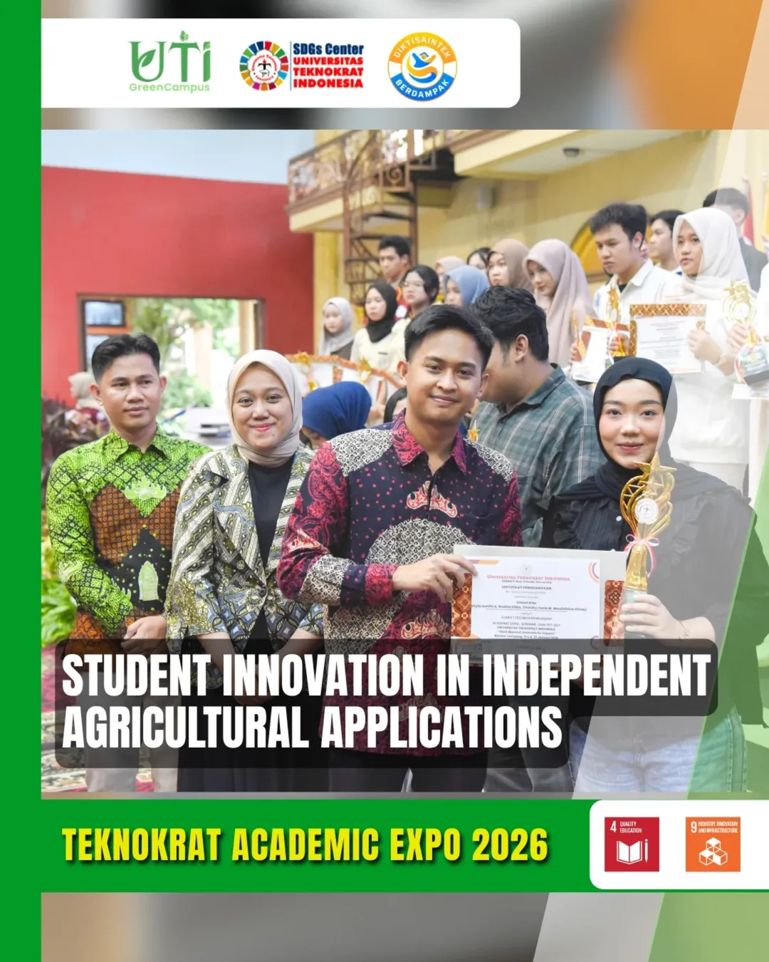 “Kebun Kita” Wins First Place in Technopreneurship Category at Academic Expo, Showcasing Universitas Teknokrat Indonesia’s Commitment to Sustainable Innovation