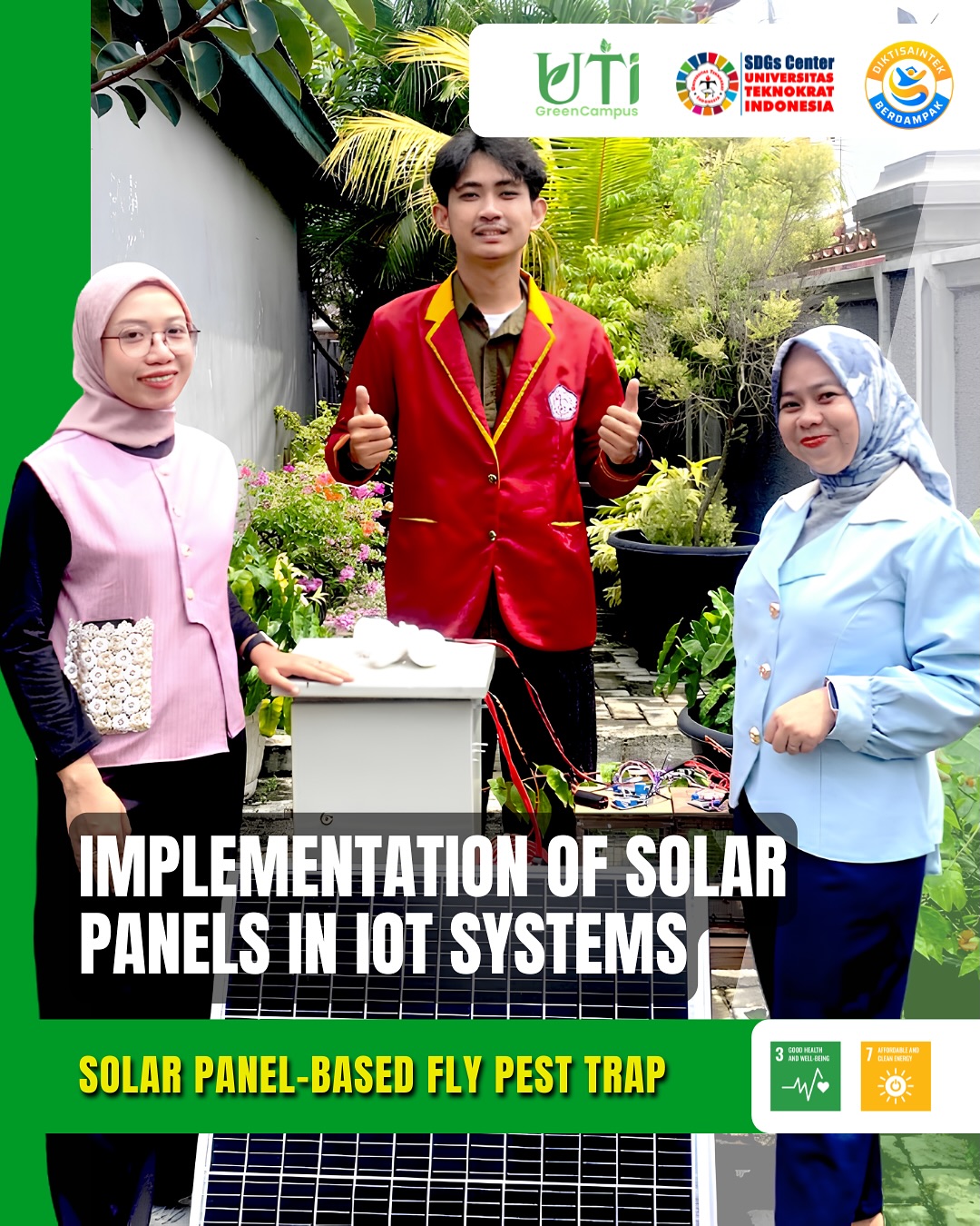 Universitas Teknokrat Indonesia Electrical Engineering Students Develop Solar-Powered Fly Trap to Support Sustainable Livestock Farming in West Lampung