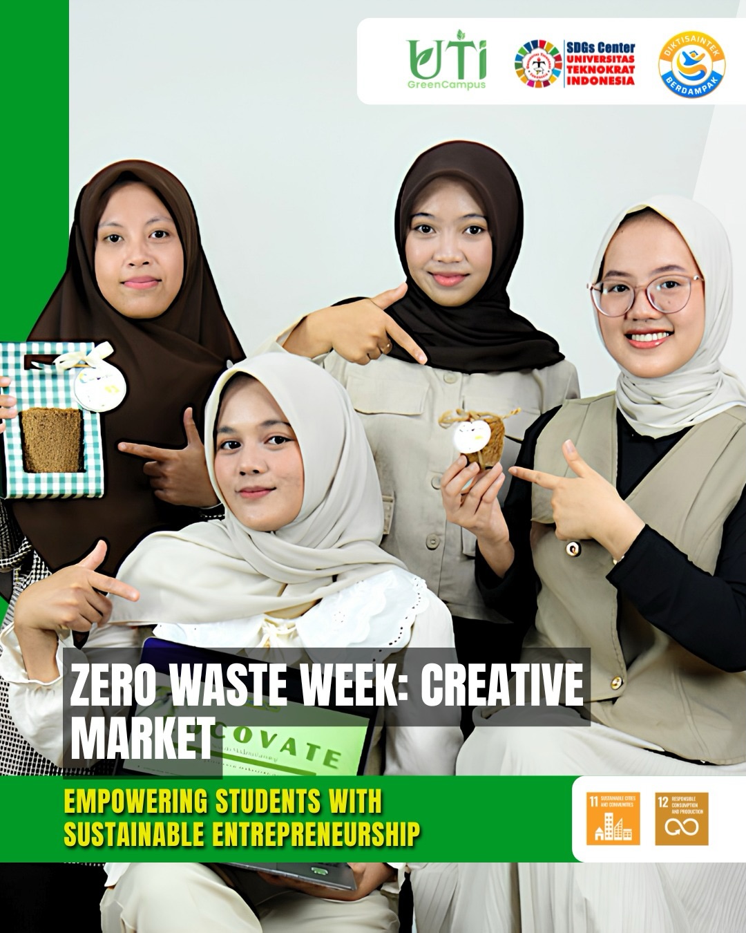 Universitas Teknokrat Indonesia Promotes Sustainability and Green Entrepreneurship Through Zero Waste Week Creative Market